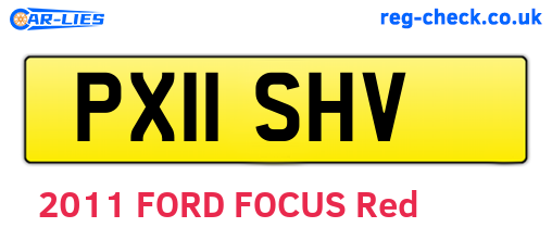 PX11SHV are the vehicle registration plates.