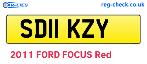 SD11KZY are the vehicle registration plates.
