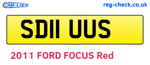 SD11UUS are the vehicle registration plates.