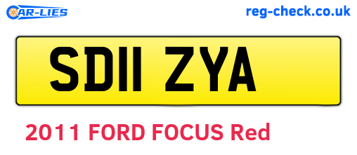 SD11ZYA are the vehicle registration plates.