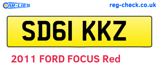 SD61KKZ are the vehicle registration plates.