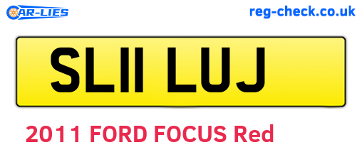 SL11LUJ are the vehicle registration plates.