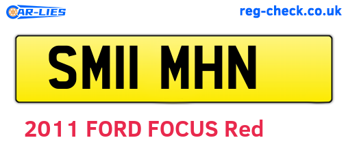 SM11MHN are the vehicle registration plates.