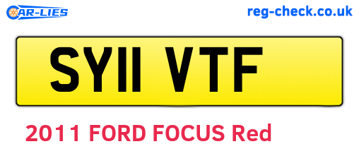 SY11VTF are the vehicle registration plates.