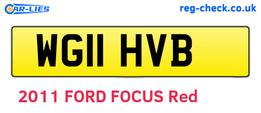 WG11HVB are the vehicle registration plates.