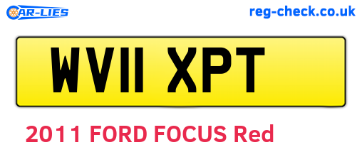 WV11XPT are the vehicle registration plates.