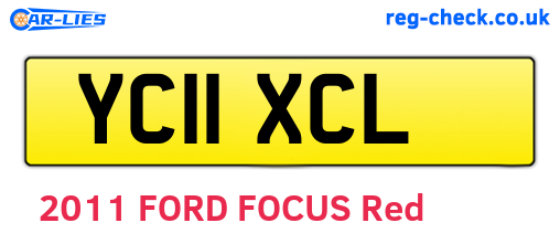 YC11XCL are the vehicle registration plates.