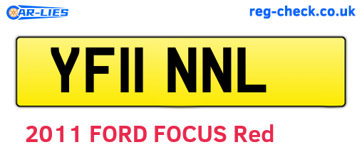 YF11NNL are the vehicle registration plates.