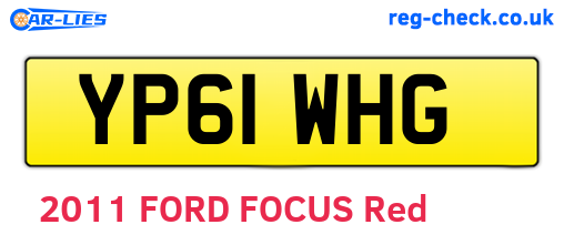 YP61WHG are the vehicle registration plates.