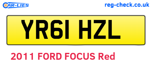 YR61HZL are the vehicle registration plates.