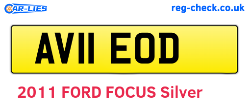 AV11EOD are the vehicle registration plates.
