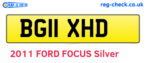 BG11XHD are the vehicle registration plates.