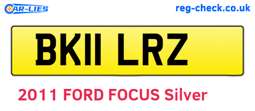 BK11LRZ are the vehicle registration plates.