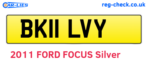 BK11LVY are the vehicle registration plates.