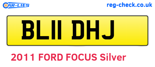 BL11DHJ are the vehicle registration plates.