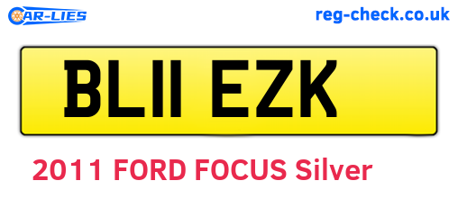 BL11EZK are the vehicle registration plates.