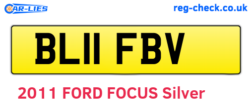 BL11FBV are the vehicle registration plates.