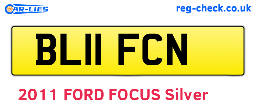 BL11FCN are the vehicle registration plates.