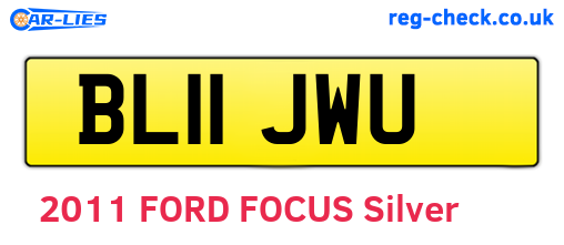 BL11JWU are the vehicle registration plates.