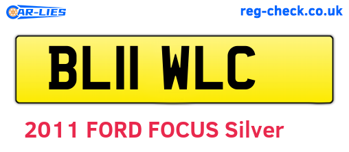 BL11WLC are the vehicle registration plates.