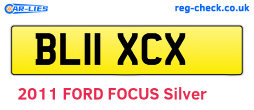 BL11XCX are the vehicle registration plates.