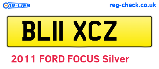 BL11XCZ are the vehicle registration plates.