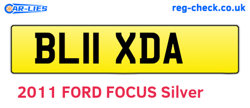 BL11XDA are the vehicle registration plates.
