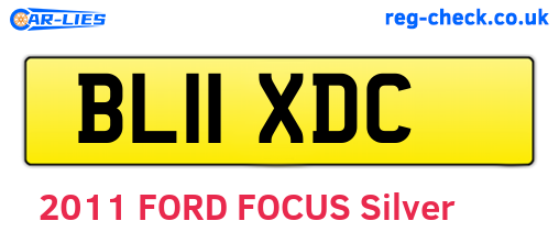 BL11XDC are the vehicle registration plates.