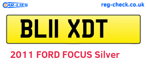 BL11XDT are the vehicle registration plates.