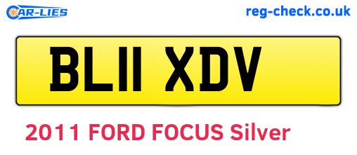 BL11XDV are the vehicle registration plates.