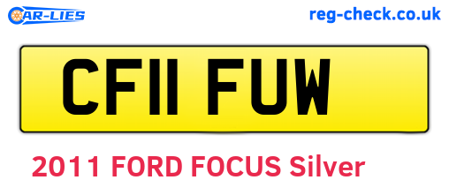 CF11FUW are the vehicle registration plates.