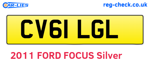 CV61LGL are the vehicle registration plates.