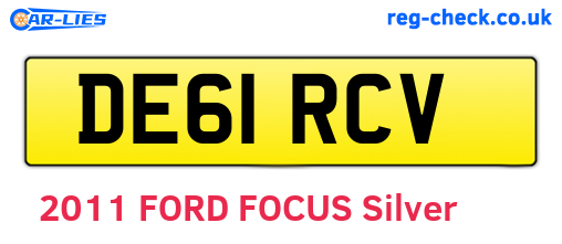 DE61RCV are the vehicle registration plates.