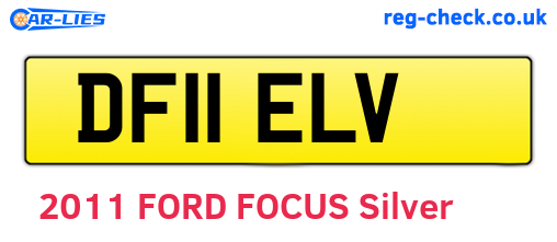 DF11ELV are the vehicle registration plates.