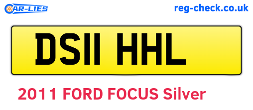 DS11HHL are the vehicle registration plates.