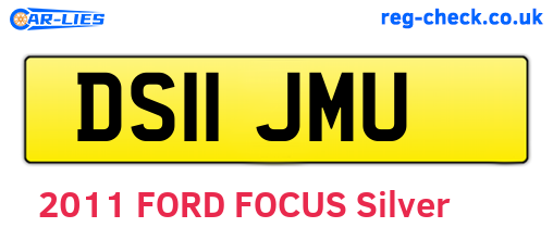 DS11JMU are the vehicle registration plates.