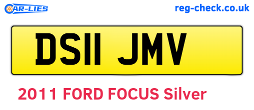 DS11JMV are the vehicle registration plates.