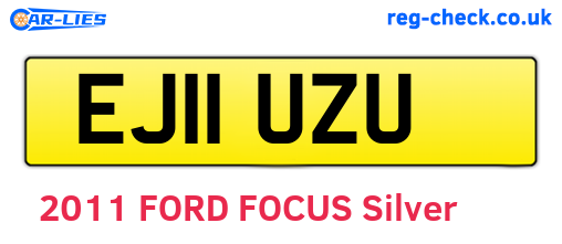 EJ11UZU are the vehicle registration plates.