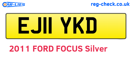 EJ11YKD are the vehicle registration plates.