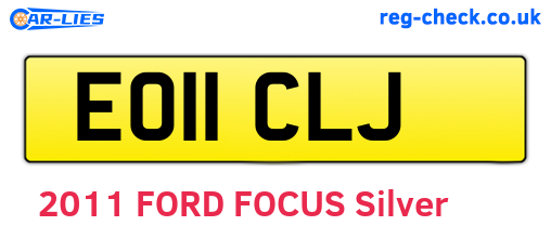 EO11CLJ are the vehicle registration plates.