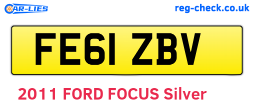 FE61ZBV are the vehicle registration plates.