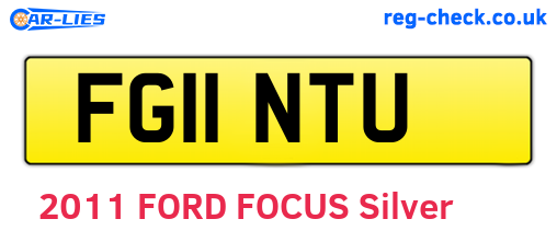 FG11NTU are the vehicle registration plates.