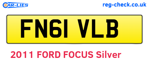 FN61VLB are the vehicle registration plates.