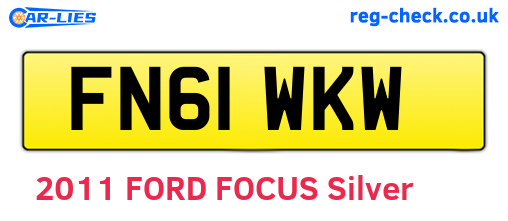 FN61WKW are the vehicle registration plates.