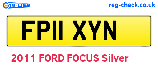 FP11XYN are the vehicle registration plates.