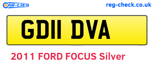 GD11DVA are the vehicle registration plates.