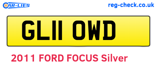 GL11OWD are the vehicle registration plates.