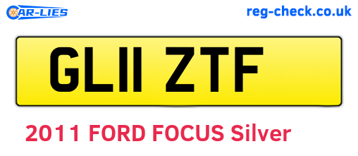 GL11ZTF are the vehicle registration plates.