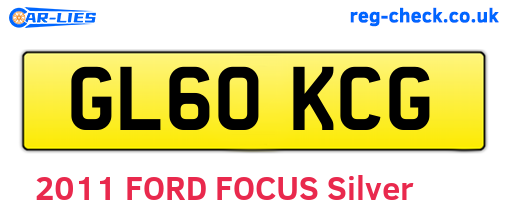 GL60KCG are the vehicle registration plates.