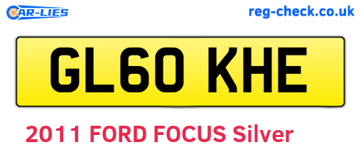 GL60KHE are the vehicle registration plates.